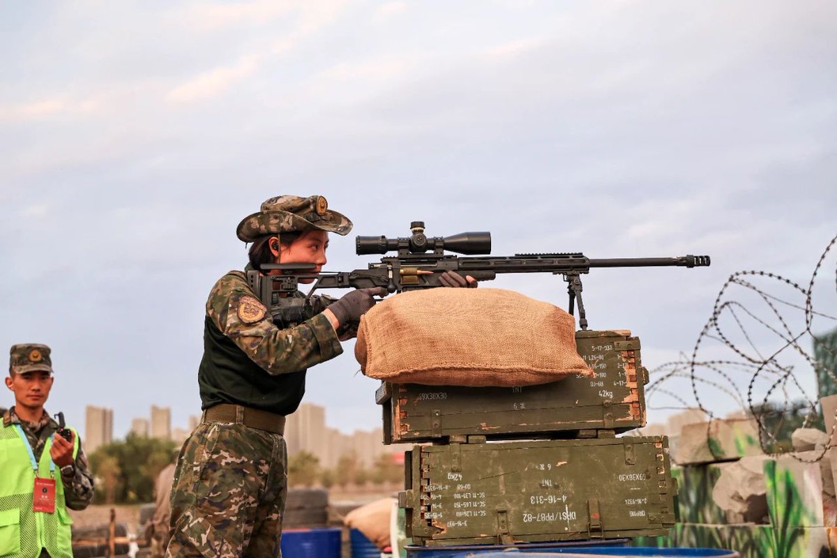 ColdJasonMF's tweet image. 🇨🇳PAP SOF National SMU &quot;Falcon&quot; Commando female squadron in XinJiang international sniper competition.
QBU202 Sniper Rifle.

#PLA #PAP #China #specialforces #tactical #sniper #female #military #spcialoperation #SOF