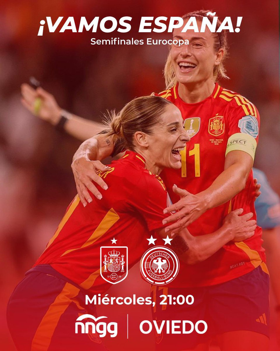 🇪🇸 ¡Vamos España!

🙌 Tenéis a todo un país detrás vuestro. 

💪 A por las Alemanas.