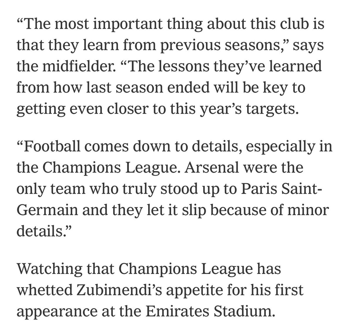 nonewthing's tweet image. People see Arsenal play PSG and lose.
Professionals watch them and go “Wow!”