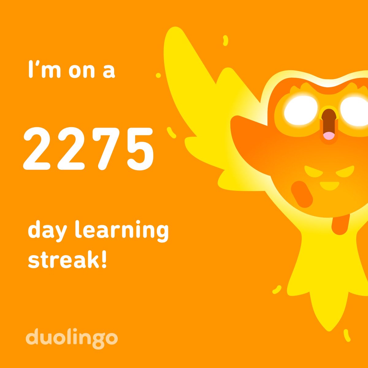 My ⁦<a href="/duolingo/">Duolingo</a>⁩ streak (mostly French)