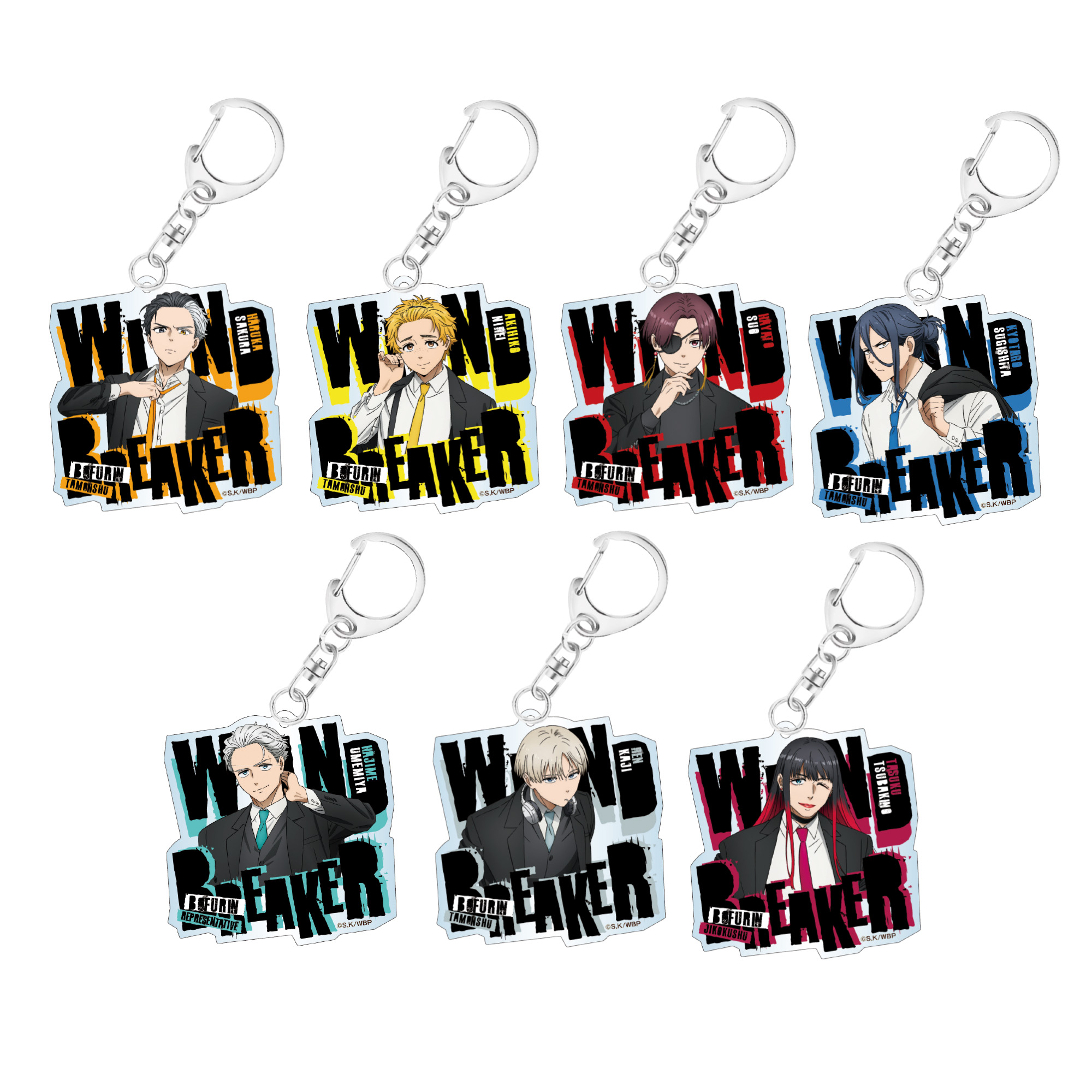 WIND BREAKER ウィンヒロ AJ アクリルプレート キービジュアル WIND BREAKER ウィンブレ ウィンヒロ AJ ミニアクスタ 桜 蘇枋
