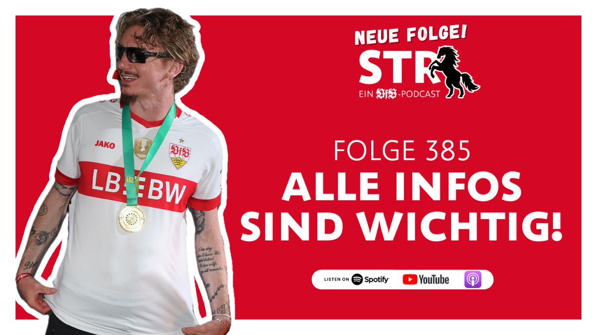 VfBSTR's tweet image. Folge 385 - Alle Infos sind wichtig!
Die neue Episode findet ihr auf:
YouTube: youtu.be/IZK9pKSGhbE
Spotify: open.spotify.com/episode/5diin3…
Apple Podcast: podcasts.apple.com/de/podcast/fol…
und auf allen anderen Podcast-Plattformen.
Viel Spaß beim Hören
#VfB