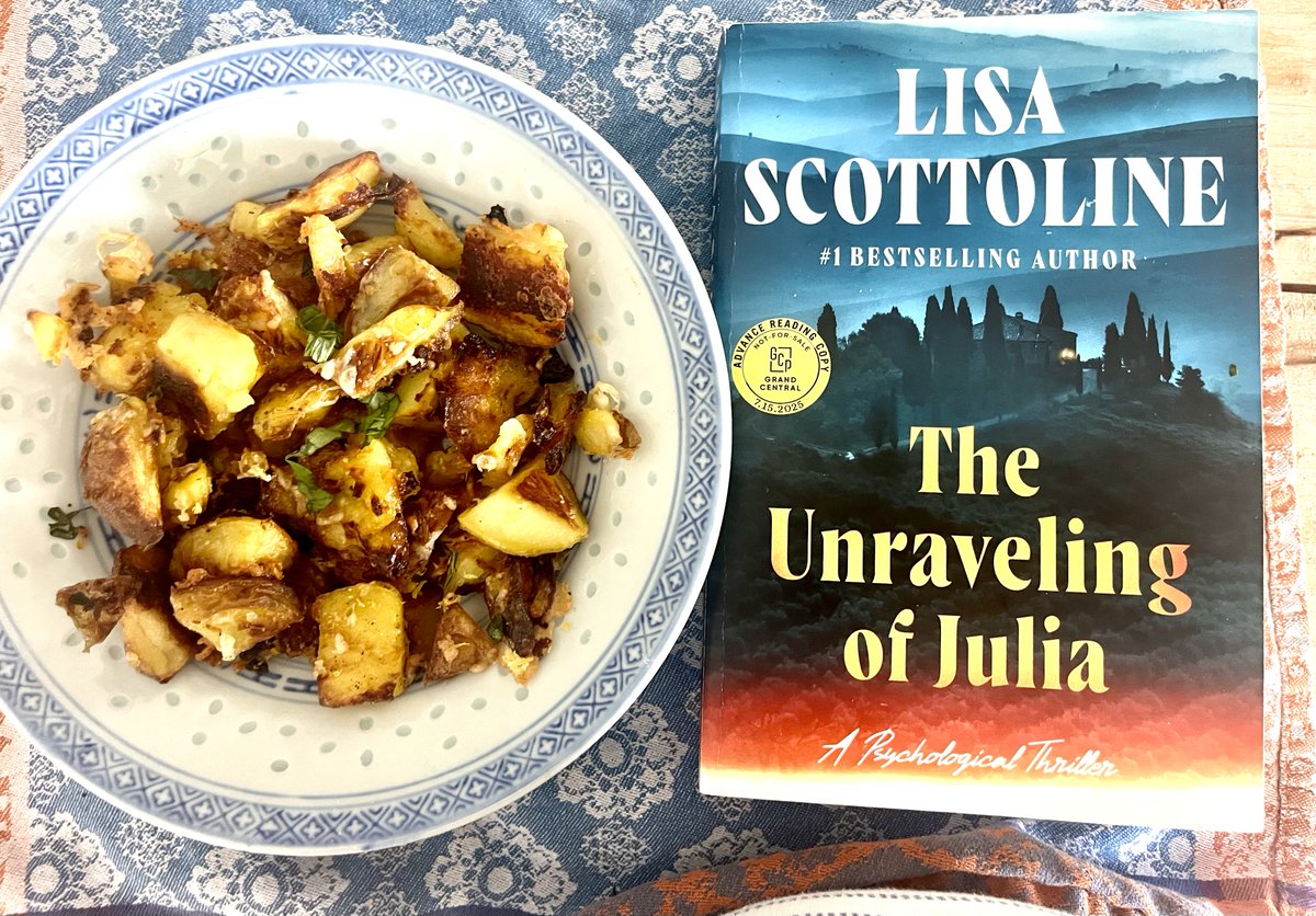 Book Club Cookbook (@bookclubcookboo) on Twitter photo #TheUnravelingofJulia—@lisascottoline's gothic tale of a young widow who inherits a Tuscan estate and finds herself thrust into the crosshairs of a conspiracy. #Bookclub Menu: tinyurl.com/JuliaPotatoes (<a href="/WhatsGabyCookin/">Gaby Dalkin</a>). Enter @grandccentralpub giveaway: bit.ly/BCCBBookGiveaw… #TheUnravelingofJulia—@lisascottoline's gothic tale of a young widow who inherits a Tuscan estate and finds herself thrust into the crosshairs of a conspiracy. #Bookclub Menu: tinyurl.com/JuliaPotatoes (<a href="/WhatsGabyCookin/">Gaby Dalkin</a>). Enter @grandccentralpub giveaway: bit.ly/BCCBBookGiveaw…