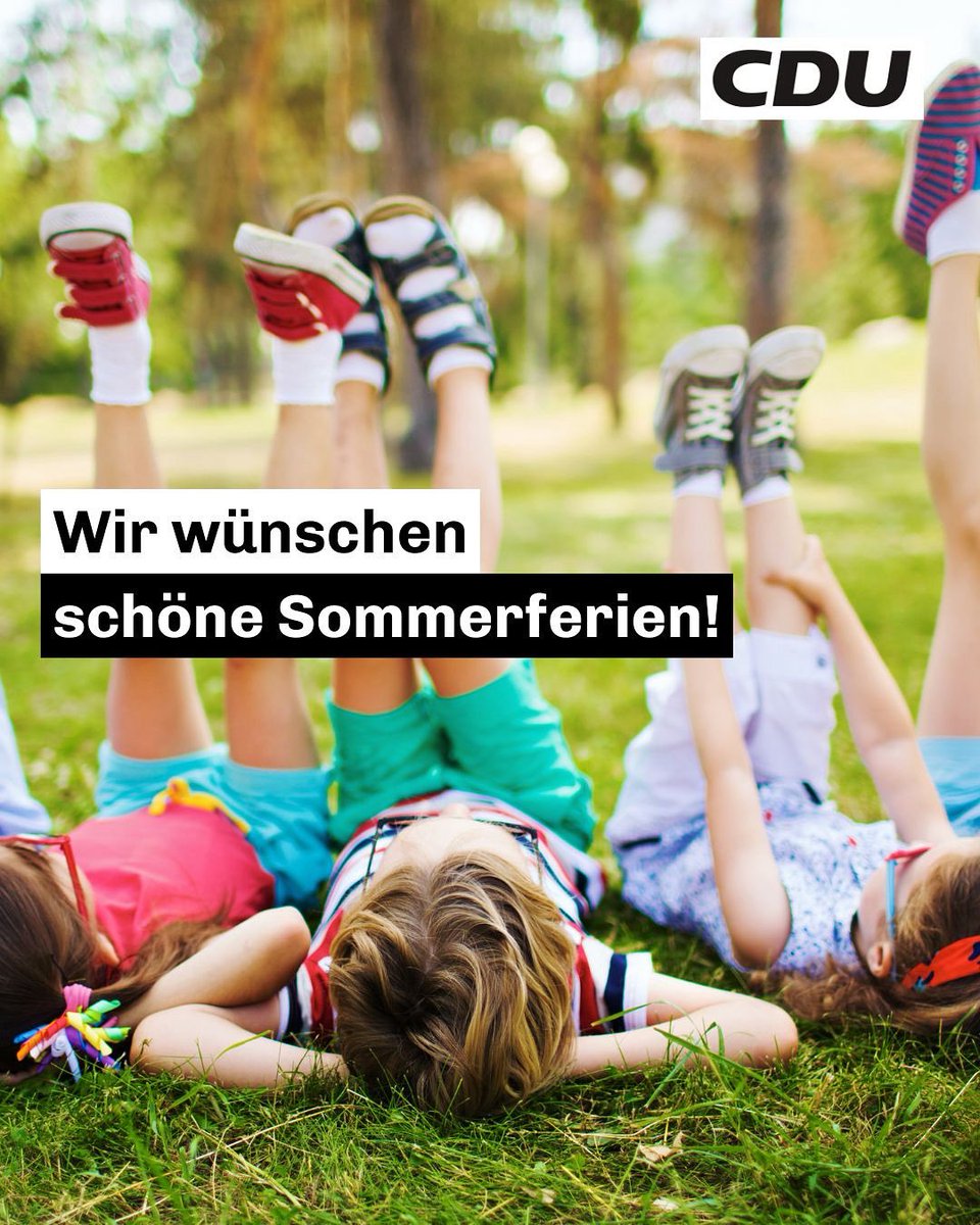 cduberlin's tweet image. Wir wünschen allen Berliner Schülerinnen und Schülern, ihren Familien sowie den Lehrkräften erholsame Sommerferien! ☀️
Gönnt euch eine wohlverdiente Auszeit!
#deinBerlin #Sommerferien #Auszeit #Erholung