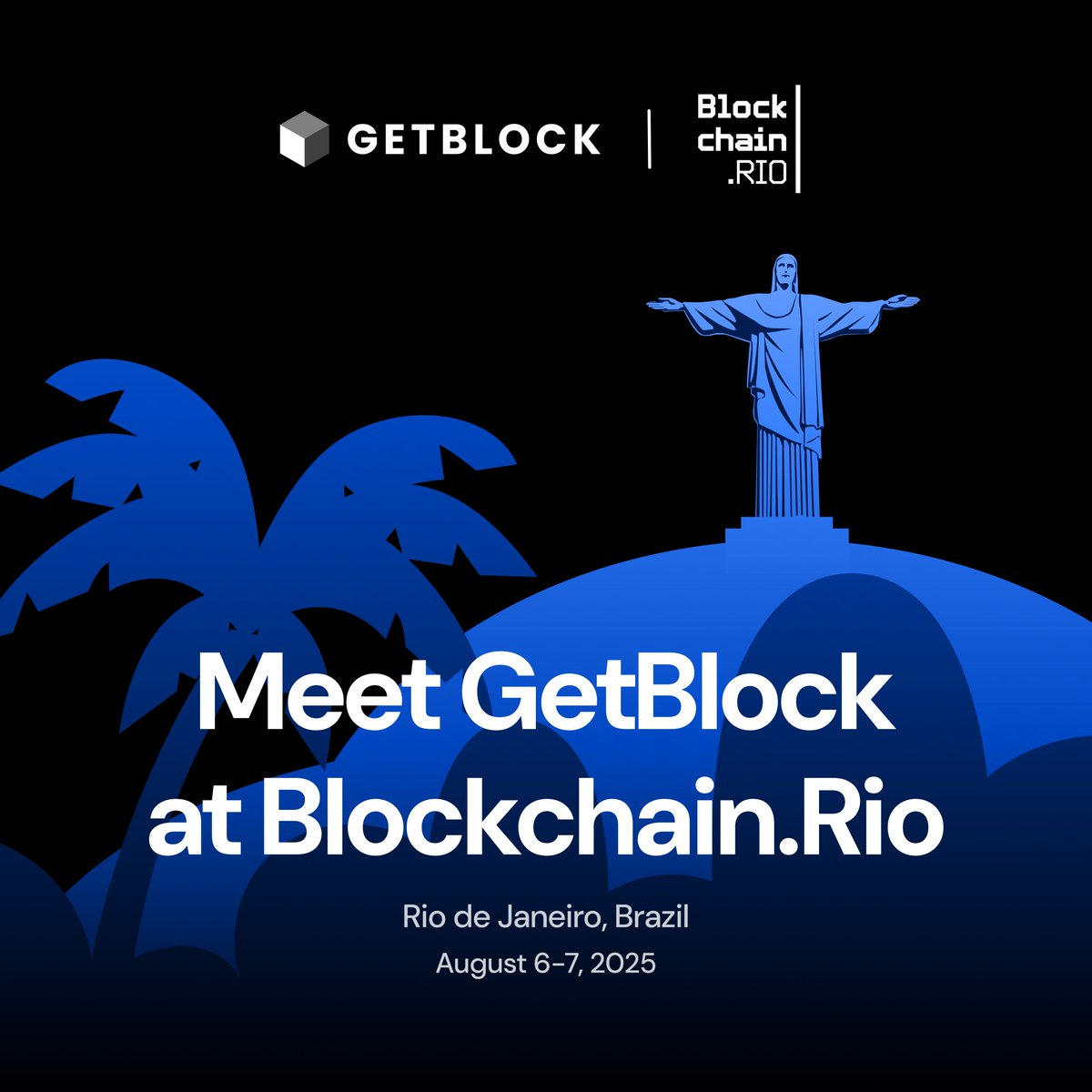 getblockio's tweet image. GetBlock ✈️ Rio de Janeiro 

Our CBDO, @mrAlexDkite, is heading to #BlockchainRIO2025 to connect with builders, partners, and fellow Web3 believers across LatAm.

We’ll be there talking RPC infra — drop us a DM or meet us at the venue.

Nos vemos lá 🙌