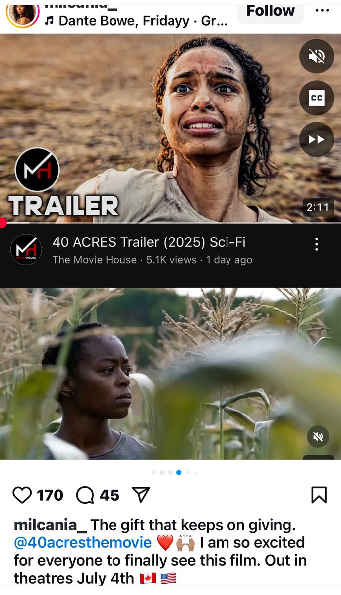 SpicyCorn777's tweet image. just watched 40acres
this might be movie of the year‼️ came out july 4
in love with this female actor from the movie shes 🇩🇴