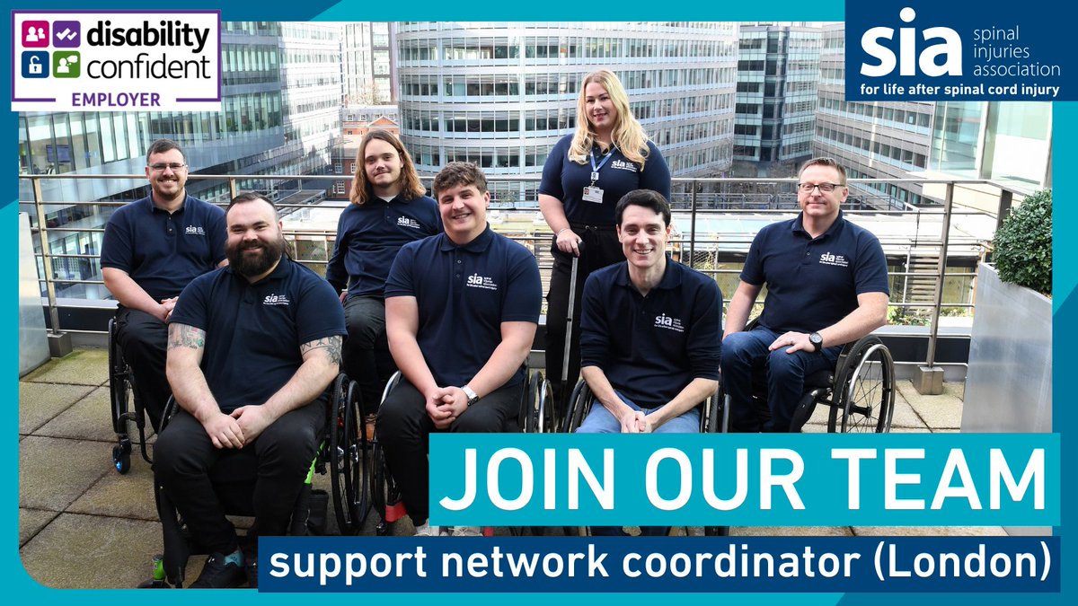 spinalinjuries's tweet image. JOIN OUR TEAM! We are currently seeking a support network coordinator to cover the London region. Our coordinators have the responsibility for delivering, maintaining, and expanding the support services available in their area. More info: spinal.jobs.people-first.com/jobs/search *closes 28 July