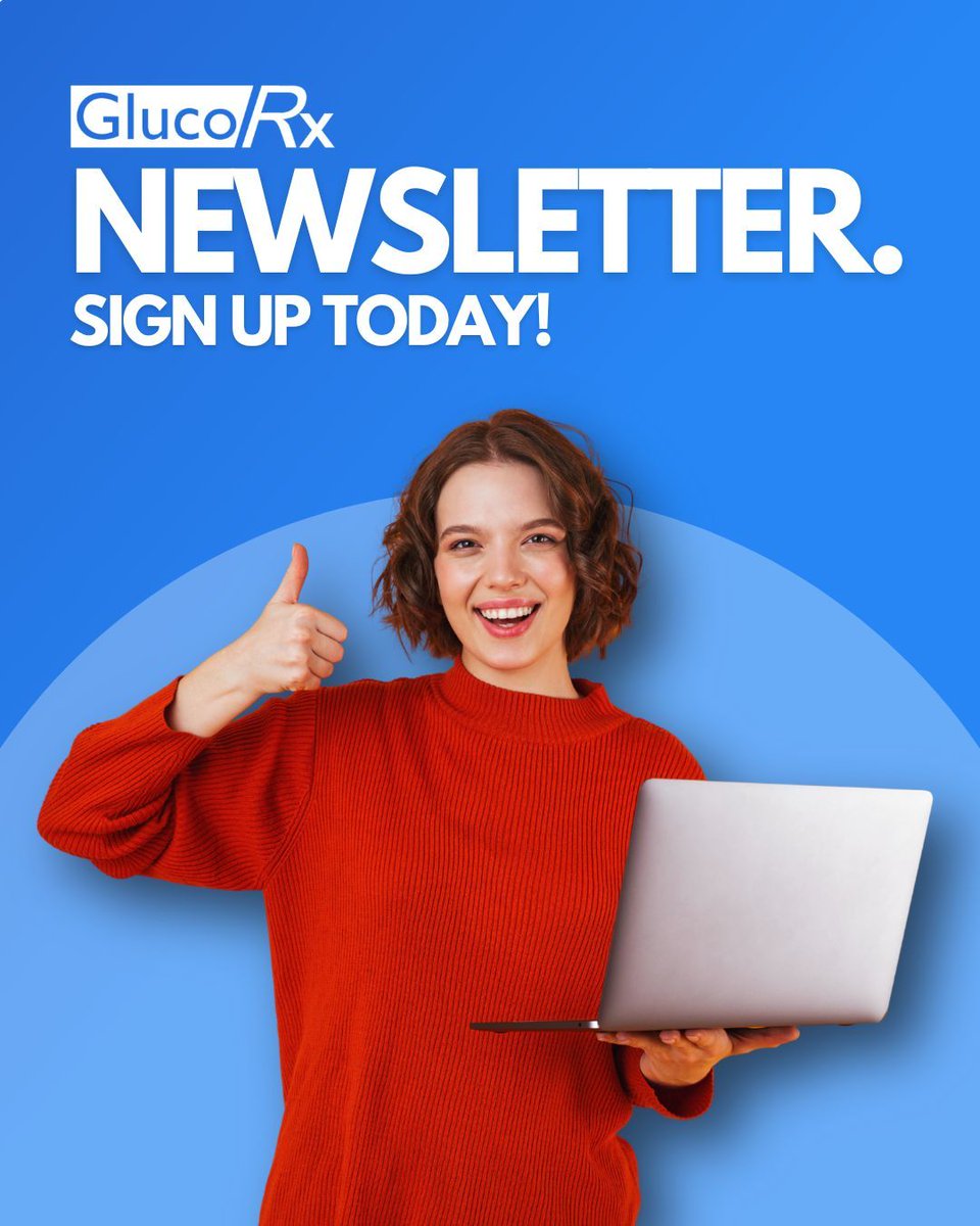 Still not on our mailing list?

You're missing out! Get the inside scoop on the latest diabetes news, exclusive GlucoRx product launches and offers 👍 

☑️ Be the first to know
☑️ Be the first to save
☑️ Be part of the GlucoRx community

Sign up today 📲 glucorx.co.uk