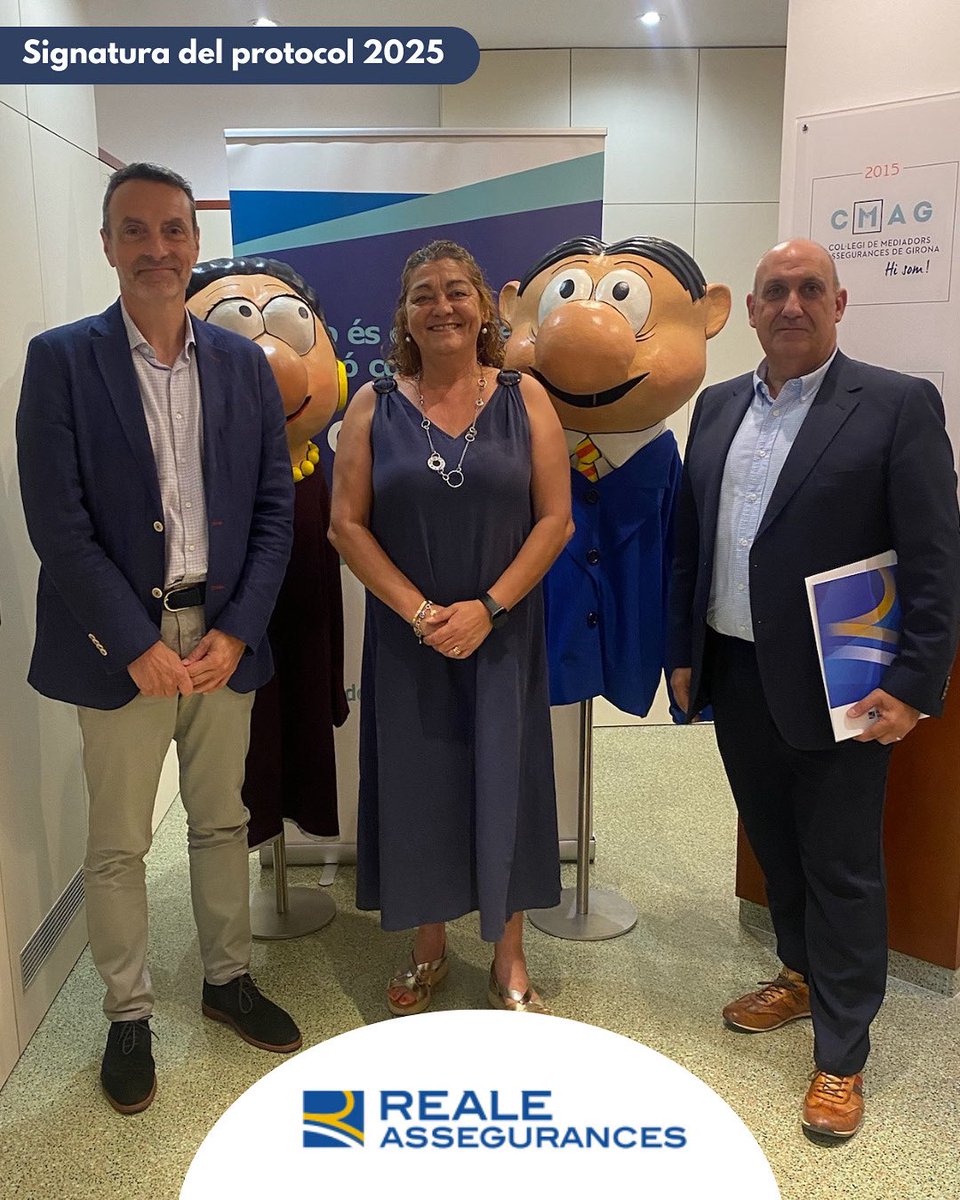 🤝 Renovem compromisos, enfortim aliances

REALE Seguros i el Col·legi de Mediadors d’Assegurances de Girona hem renovat l’acord de col·laboració que ens uneix. Una aposta conjunta per la mediació professional, la proximitat i el servei al client.