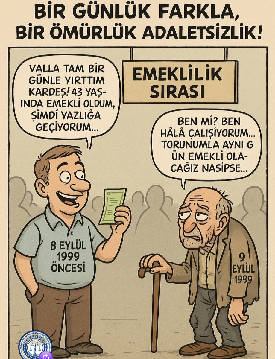 🤝 Sosyal devlet; ayrım yapmaz, hakkı teslim eder!
⚖️ Kademeli emeklilik bu ülkenin vicdan sınavıdır…

📢 <a href="/EmadDernegi/">EMEKLİLİKTE ADALET DERNEĞİ ⚖️</a>
#KademeBekletilemez ⏳🛑💔
#SonDakika