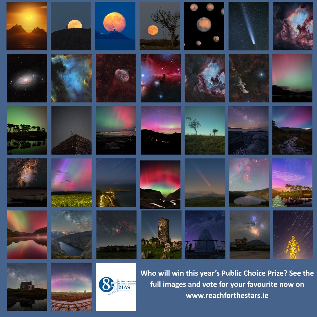DIAS_Dublin's tweet image. Time is running out to vote for your favourite image to win the Public Choice category in DIAS #ReachForTheStars 2025. Log on to reachforthestars.ie to see the images in their full size glory & don't forget to vote. Voting closes 5pm tomorrow, 24 July #DIASdiscovers #DIAS85