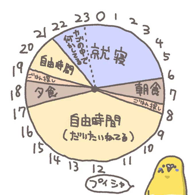 僕が家に1日いる時のぷぃしゃんはだいたいこんな感じ 