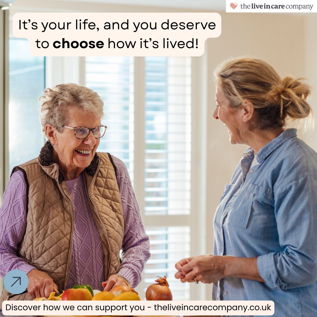 From meal planning to daily routines, we believe in giving you control over your care. It's your life, and you deserve to choose how it's lived. 

Find out more: zurl.co/o19s2 

#theliveincarecompany #liveincare #liveincareservice #qualitycare #homecare #carecommunity