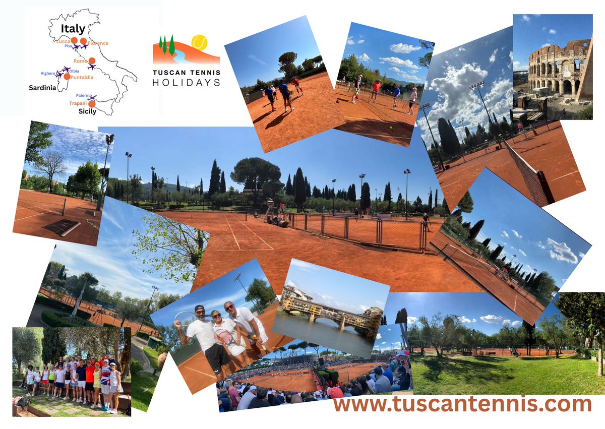 Sun, sport, culture, cuisine, wine, wellness, scenery, coaching, relaxation, camaraderie, adventure…….
What else would you need on a tennis holiday in Italy?
tuscantennis.com