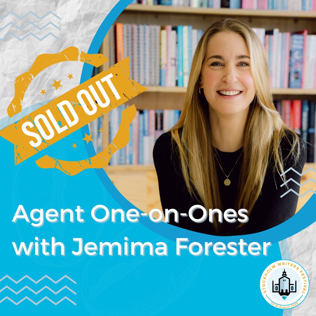 Although Jemima is sold out, we have a few more agent one-on-one tickets for our Main Festival Pass holders!

Visit: stockholmwritersfestival.com