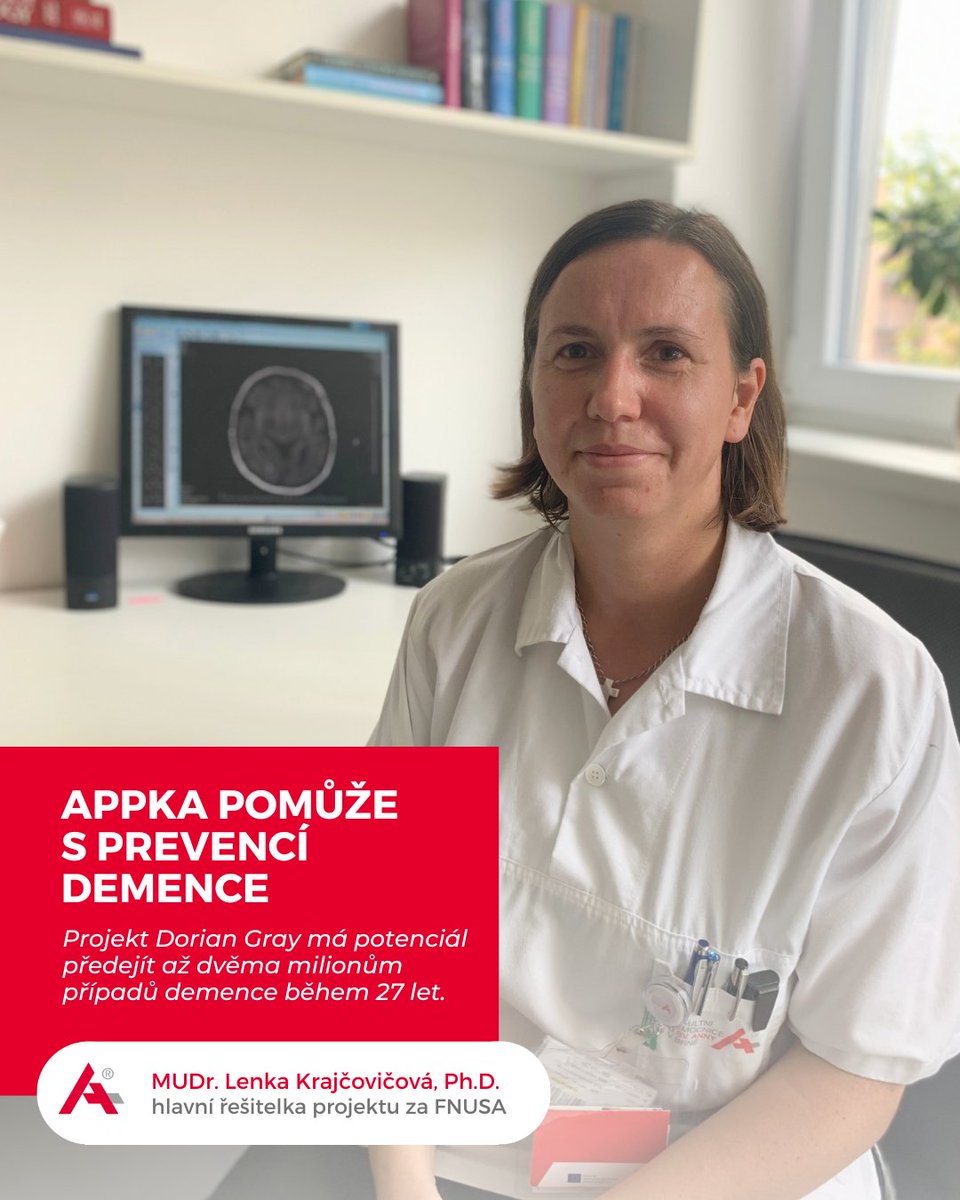 Jsme součástí konsorcia Dorian Gray!🤝 Cílem mezinárodního projektu je zlepšení prevence kognitivních poruch 🧠 u pacientů s kardiovaskulárními nemocemi, a to pomocí moderních technologií  – konkrétně mobilní aplikace 📲. Více ve zprávě 👉 1url.cz/RJGwS