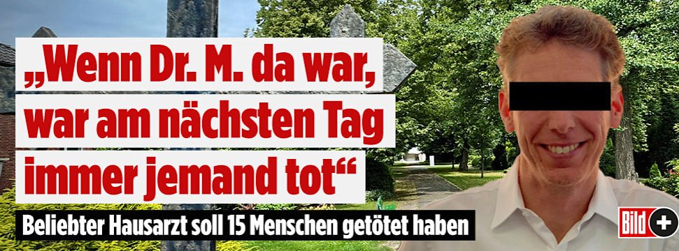 _nasir_ahmad_'s tweet image. Ist der Täter ein lächelnder weißer Deutscher, der 15 Menschen getöet haben soll, wird er als "Beliebter Hausarzt" geframed.