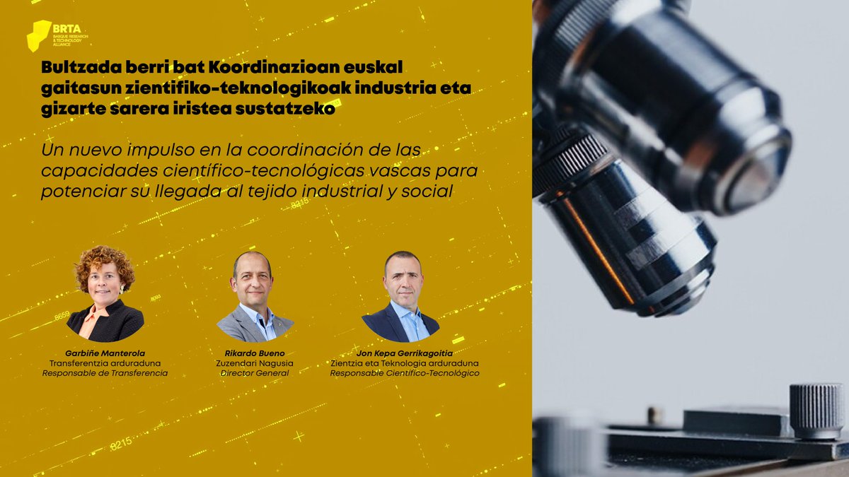brta_eus's tweet image. 📢Un nuevo impulso en la coordinación de las capacidades científico-tecnológicas vascas para potenciar su llegada al tejido industrial y social
📌 Léelo aquí: deustobusinessopenalumni.es/s/colaboracion…
@deusto