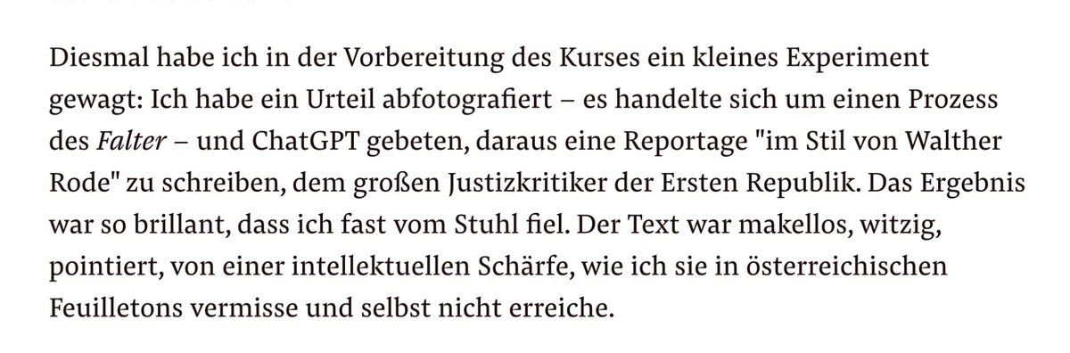 FlorianGallwitz's tweet image. Florian Klenk über ChatGPT und die akademische Lehre falter.at/maily/20250722…