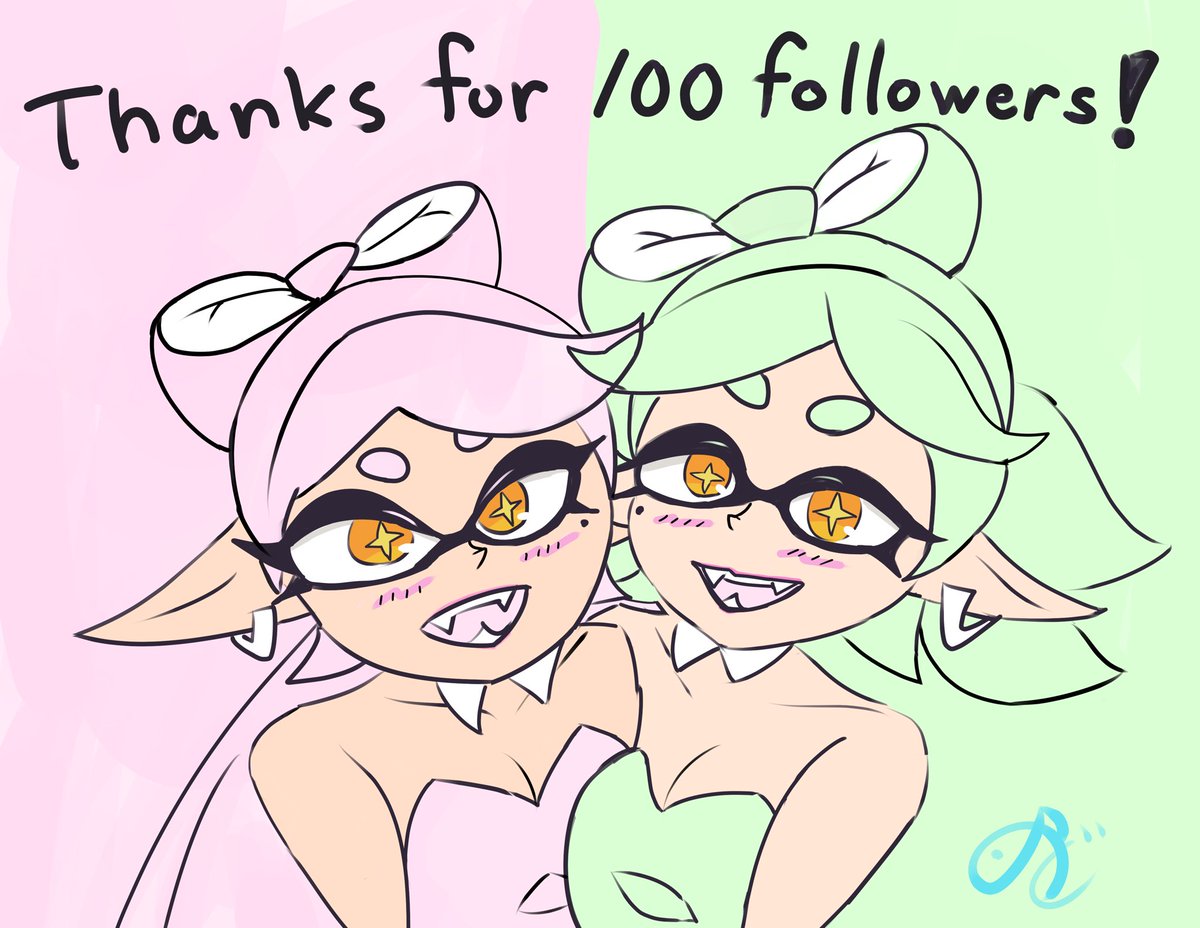 nodo_inkling's tweet image. 遅くなってしまいましたが、フォロワー100人記念のイラストになります!
みなさん、本当にありがとうございます
😊🫶
#シオカラーズ #SquidSisters #スプラトゥーン3 #Splatoon3
#Callie #Marie #SplatoonFanart #SplatoonArt