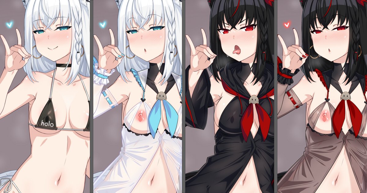 ビッチ化魔改造　白〇fbk（支援サイト更新）

今月のhlメンになりますー
支援サイトには娼婦衣装差分とかholohub水着とか黒〇差分とPSDがおいてありますー