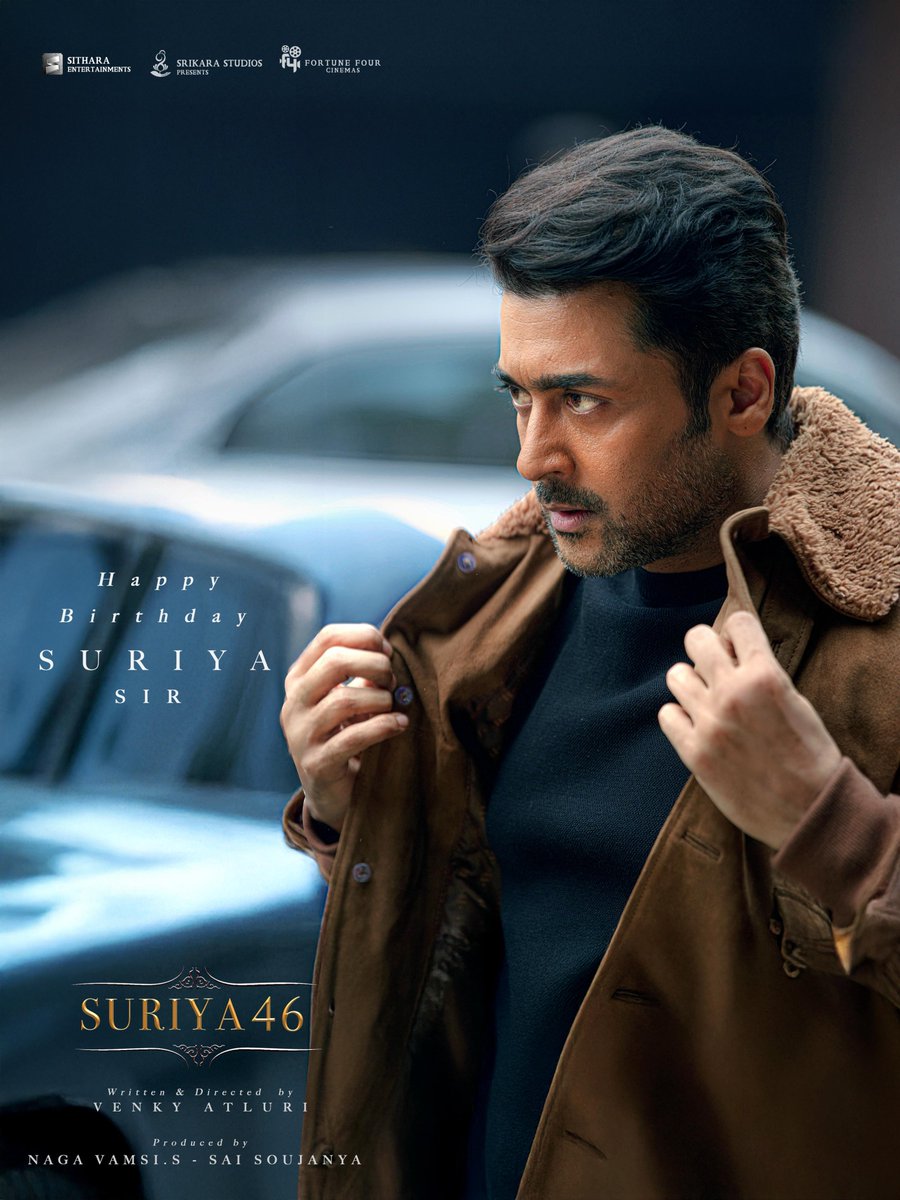 Kalakkal Cinema (@kalakkalcinema) on Twitter photo Team #Suriya46 wishes the one and only, never-aging and forever young, <a href="/Suriya_offl/">Suriya Sivakumar</a> a fantastic birthday! 🤩🌟
#HBDSuriyaSivakumar #HappyBirthdaySuriya
#VenkyAtluri <a href="/_mamithabaiju/">Mamitha Baiju</a> <a href="/realradikaa/">Radikaa Sarathkumar</a> <a href="/TandonRaveena/">Raveena Tandon</a> <a href="/gvprakash/">G.V.Prakash Kumar</a> <a href="/vamsi84/">Naga Vamsi</a> <a href="/NimishRavi/">Nimish Ravi</a> <a href="/NavinNooli/">Navin Nooli</a> <a href="/Banglan16034849/">Banglan</a> Team #Suriya46 wishes the one and only, never-aging and forever young, <a href="/Suriya_offl/">Suriya Sivakumar</a> a fantastic birthday! 🤩🌟
#HBDSuriyaSivakumar #HappyBirthdaySuriya
#VenkyAtluri <a href="/_mamithabaiju/">Mamitha Baiju</a> <a href="/realradikaa/">Radikaa Sarathkumar</a> <a href="/TandonRaveena/">Raveena Tandon</a> <a href="/gvprakash/">G.V.Prakash Kumar</a> <a href="/vamsi84/">Naga Vamsi</a> <a href="/NimishRavi/">Nimish Ravi</a> <a href="/NavinNooli/">Navin Nooli</a> <a href="/Banglan16034849/">Banglan</a>