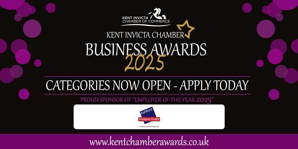 KcfgGroup's tweet image. Employer of the Year, proudly sponsored by McArthurGlen Designer Outlet Ashford, celebrates businesses that go above and beyond for their people.
Can you show excellence in workforce development, wellbeing, and innovative working practices?
Apply now: hubs.la/Q03sTyw60