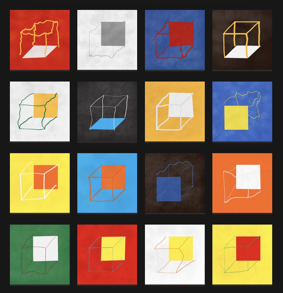 floorlessart's tweet image. Complementary grid complete!
It's been a joy to collect - one of my all-time favourite projects by the masterful @Yazid 🥂