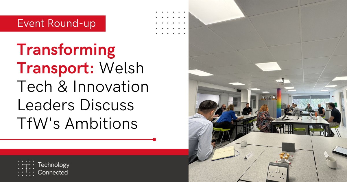 Technology Connected (@technologyconnx) on Twitter photo Wales has the tech talent. TfW has the ambition. Together, we can transform transport.
We hosted a roundtable with <a href="/transport_wales/">Trafnidiaeth Cymru / Transport for Wales</a> to explore how Welsh tech can help make public transport reliable, safe and sustainable.
Read more ๐ loom.ly/4ODWYok Wales has the tech talent. TfW has the ambition. Together, we can transform transport.
We hosted a roundtable with <a href="/transport_wales/">Trafnidiaeth Cymru / Transport for Wales</a> to explore how Welsh tech can help make public transport reliable, safe and sustainable.
Read more ๐ loom.ly/4ODWYok