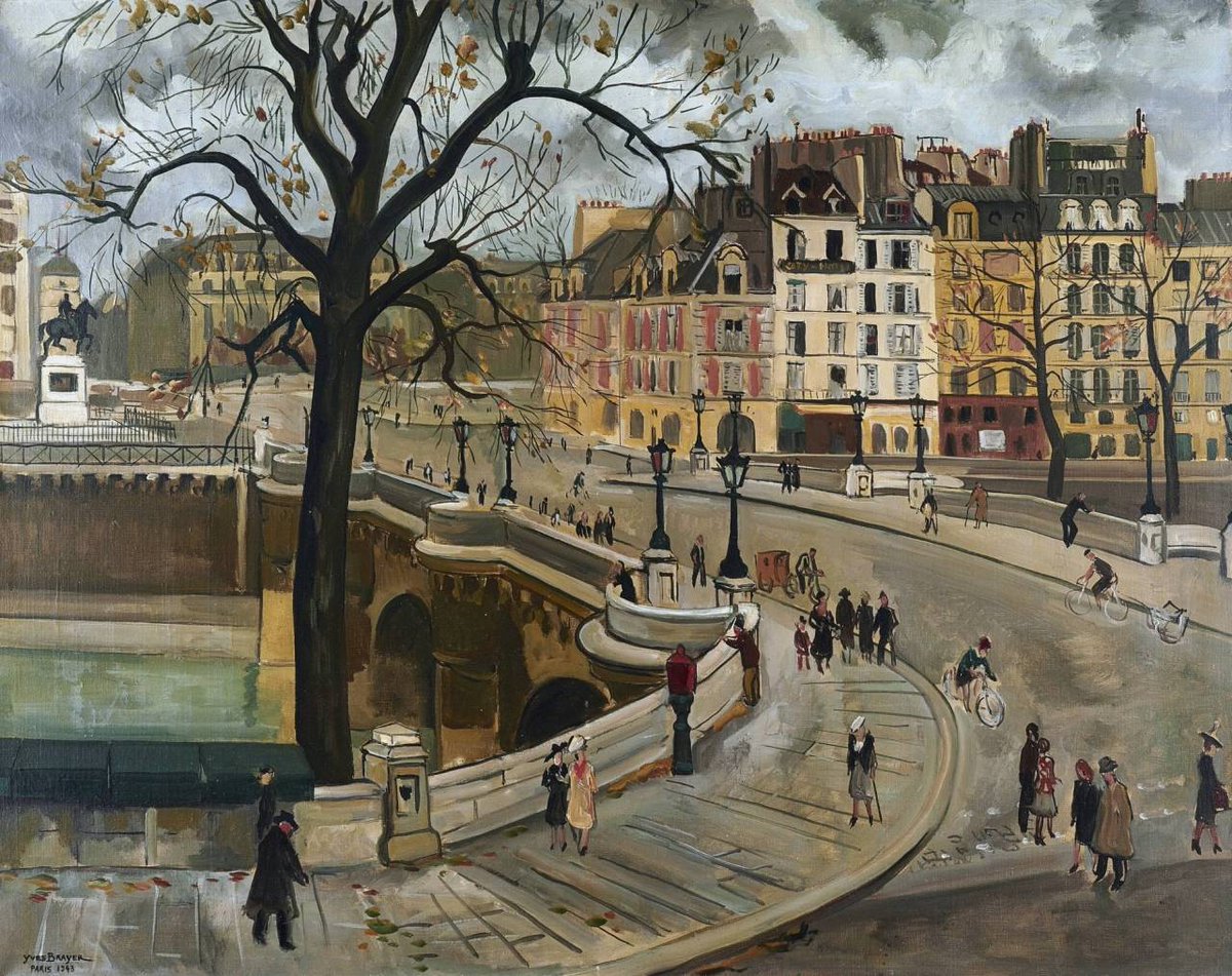 ManuelaDora's tweet image. "Paris, le Pont-Neuf animé" by Yves Brayer, 1943.
@ZanelliNadia @BaroneZaza70 @karmendida @neblaruz @ampomata @BrindusaB1 @DavLucia @LunaLeso @augustin_gut @smarucci461 @valerioLivia @AlessandraCicc6 @YiannisArvanit2 @svetlana_soroka @DEOLINDAMA93701 @oppedisanopeppe
#art