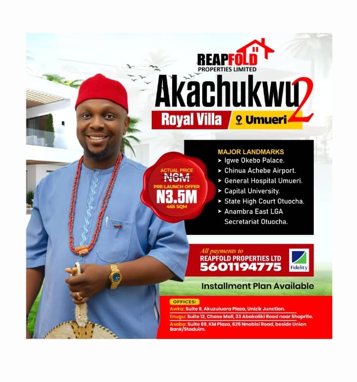 PROMO PRICE 3.5M ENDING 21ST AUGUST 2025 TO 6M ✅ 

TAKE THE EARLY BIRDS ADVANTAGE ✅ 

INVEST NOW AS E DEY HOT 🔥 

DM FOR BOOKINGS AND INSPECTIONS 08125610005 ✅
