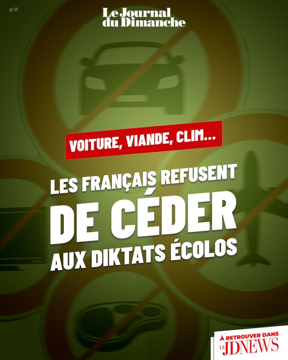 LeJDNews's tweet image. Voiture, viande, clim… Les Français refusent de céder aux diktats écolos

🔗 Article JDNews : ow.ly/p46650WtRln