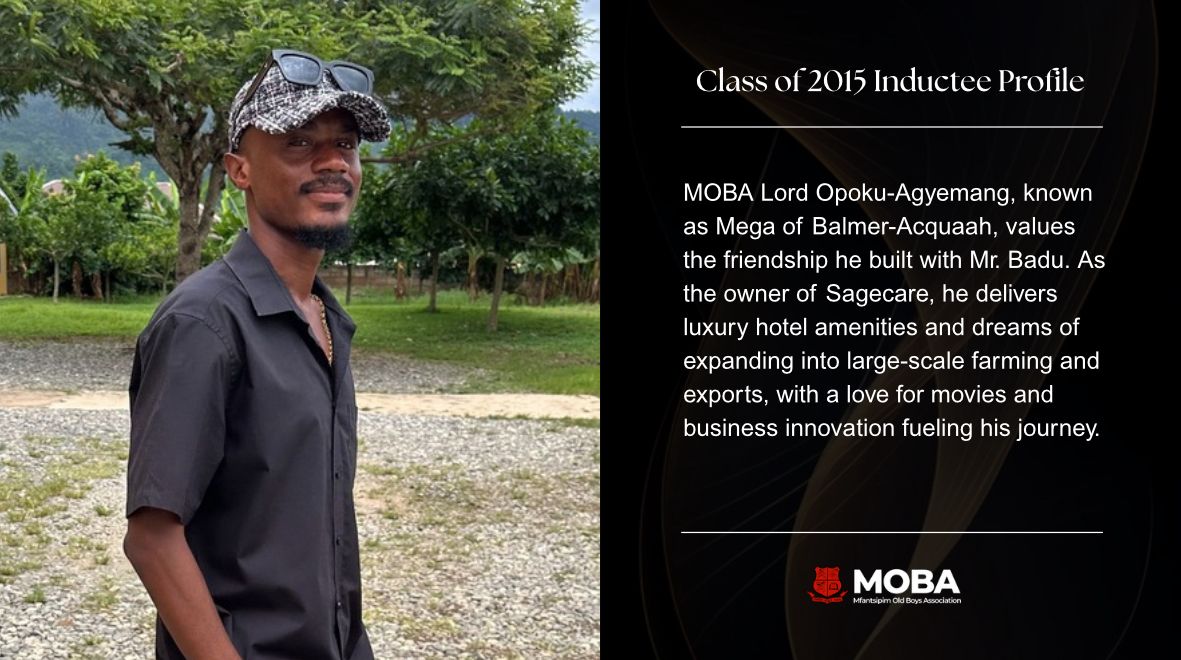 mobafraternity's tweet image. MOBA 2015 INAUGURATION 🔴⚫️
From Mfantsipim to MOBA
On 26th July 2025, the Class of 2015 will be formally inaugurated — bonded by heritage, guided by purpose, and poised to lead. The brotherhood stands strong.
#MOBAClassof2015
#MfantsipimSchool
#MOBAFraternity