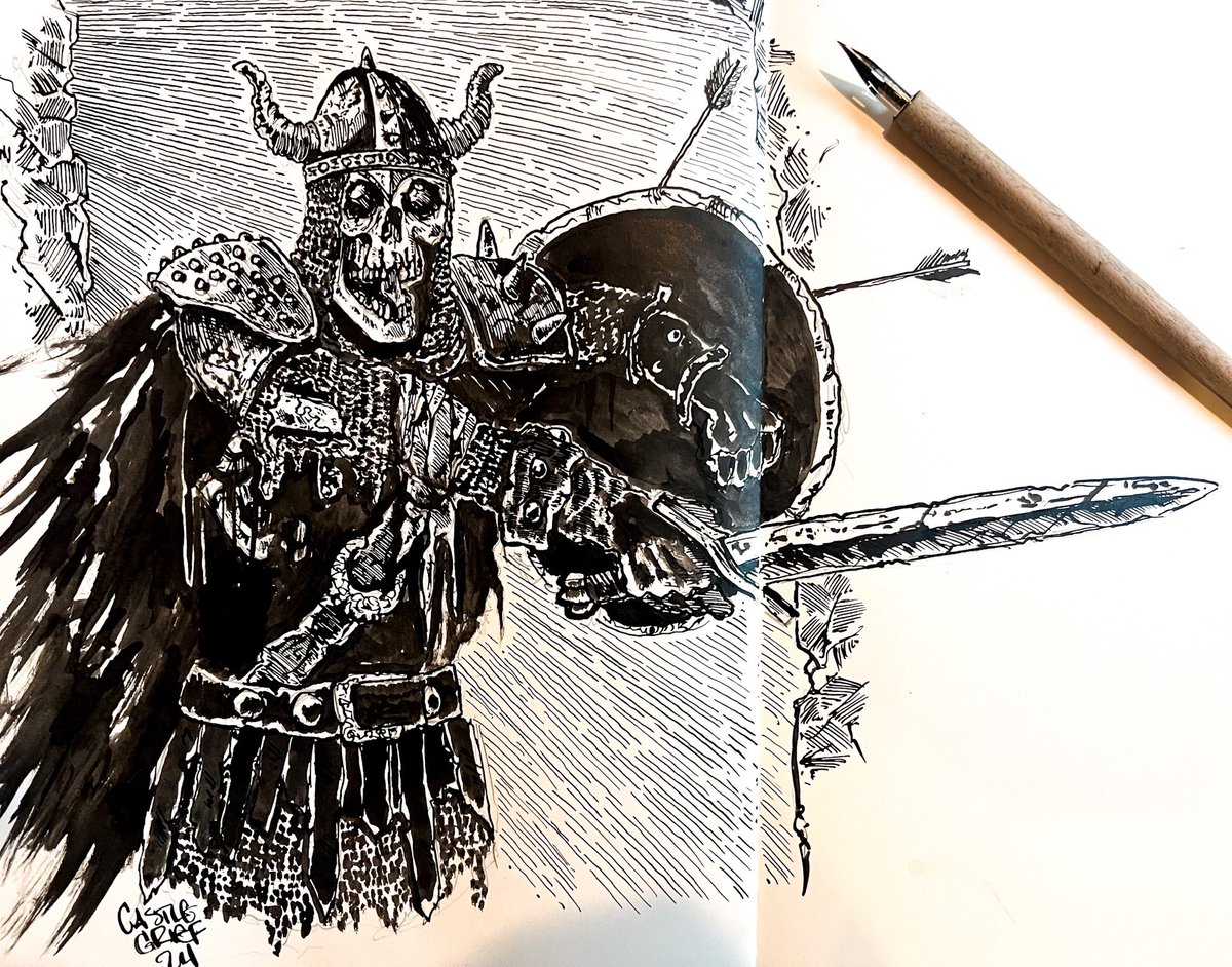 CastleGrief's tweet image. The “turn undead” table in ODND/OSR is a leveled skill/power system with tiered difficulty by challenge.
I am surprised to not see it used more often.
Have you seen it utilized in any interesting or exciting ways outside of its normal use case?
(Art is mine)