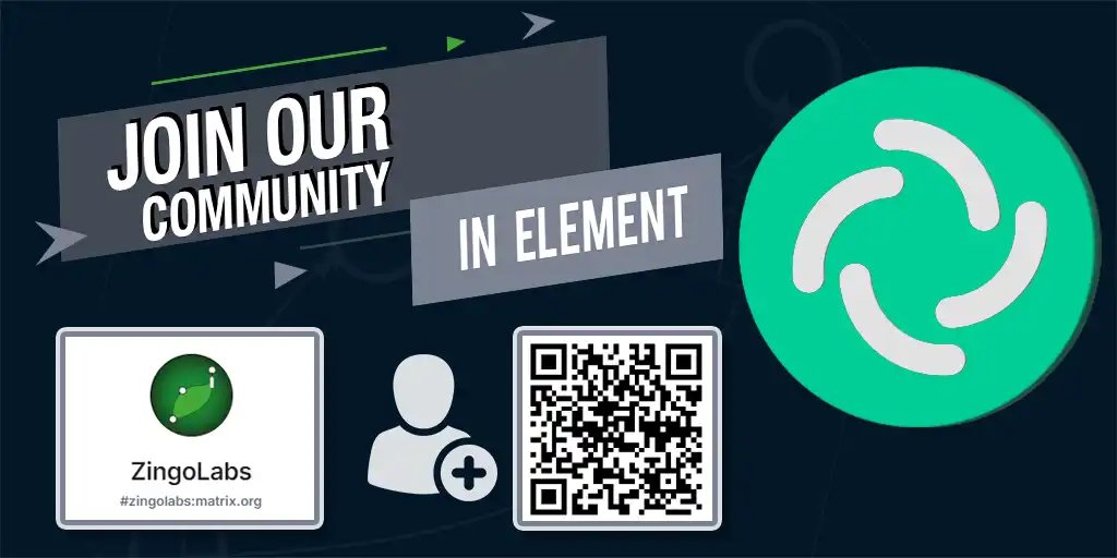 ZingoLabs's tweet image. Connect with the Zingo community on Matrix! ✅

Discover a space where conversations come alive. Use Element and stay in sync with us.

Ready for a seamless chat experience?

Click on our public room link and let&apos;s start talking! 🗨️

matrix.to/#/!cVsptZxBgWg…