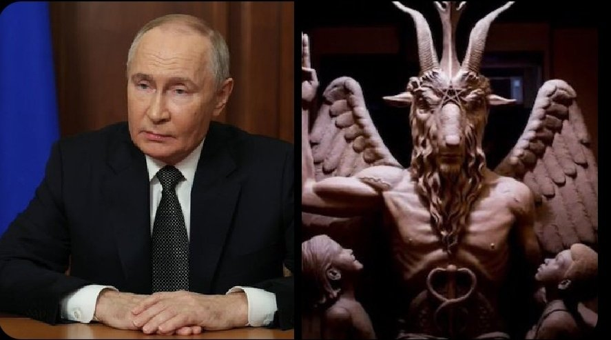runews's tweet image. Putin outlaws Satanic Temple in Russia, deeming it blasphemous of traditional religious values.