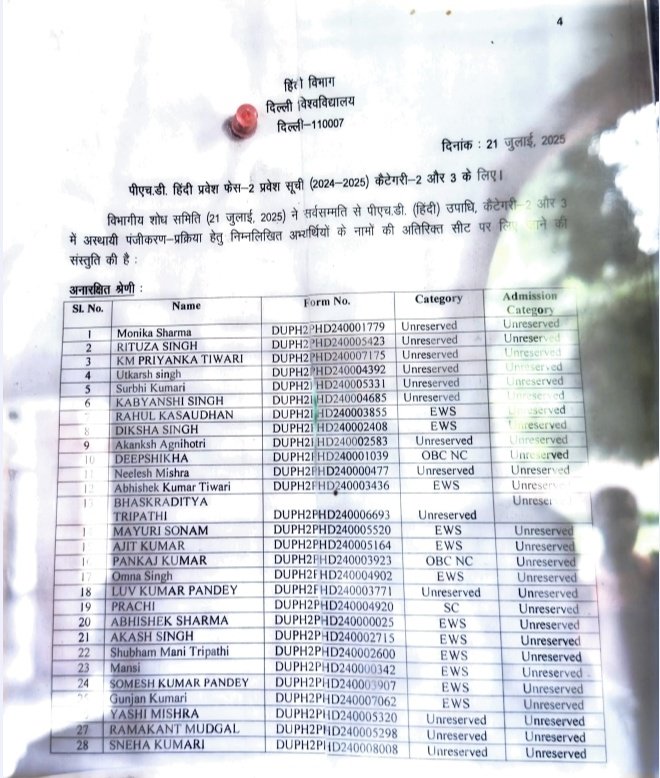हिंदू राष्ट्र बनता भारत :

दिल्ली विवि के हिंदी विभाग में पीएचडी प्रवेश का परिणाम

कुल चयनित अभ्यर्थी - 131

सवर्ण- 61

पिछड़े - 38

अनुसूचित जाति -22

अनुसूचित जनजाति -9

मुस्लिम - 1

PDA के लोगों जागो! धर्म की आड़ लेकर कोई तुम्हारे बच्चों का गला दबा रहा है.!
