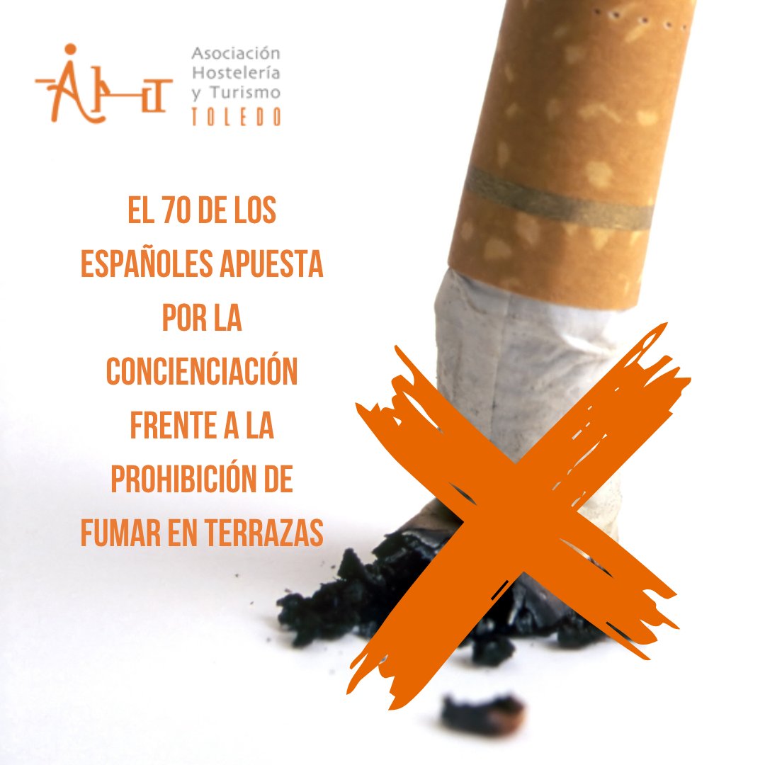 Hostelería Toledo (@hostelerotoledo) on Twitter photo 📣 El 70 % de los españoles apuesta por la concienciación frente a la prohibición de fumar en terrazas
📖 Noticia completa: hosteleriadetoledo.com/noticia/el-70-…
#HosteleríaDeEspaña #SaludPública #TurismoEnEspaña #HosteleriadeToledo 📣 El 70 % de los españoles apuesta por la concienciación frente a la prohibición de fumar en terrazas
📖 Noticia completa: hosteleriadetoledo.com/noticia/el-70-…
#HosteleríaDeEspaña #SaludPública #TurismoEnEspaña #HosteleriadeToledo