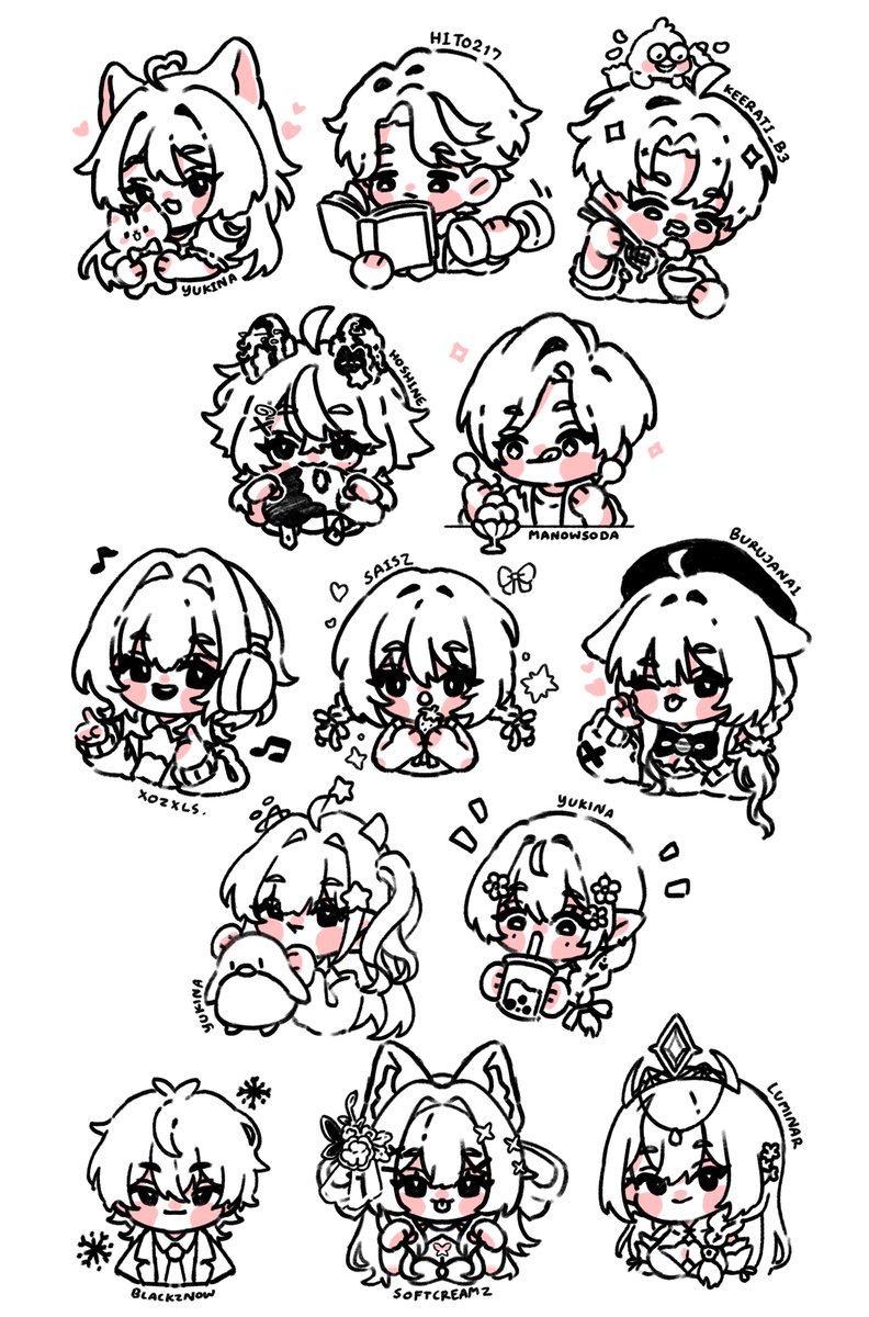 ทำกิจกรรม rough sketch หมดแล้วค้าบ ขอบคุณทุกคนที่เข้ามาร่วมกิจกรรมนะคะ ขอโทษที่ใช้เวลานานพอสมควรเลย ;;;

ภาพรวมของทุกรูปที่วาดสำหรับกิจกรรมรอบนี้คับ🤍✨