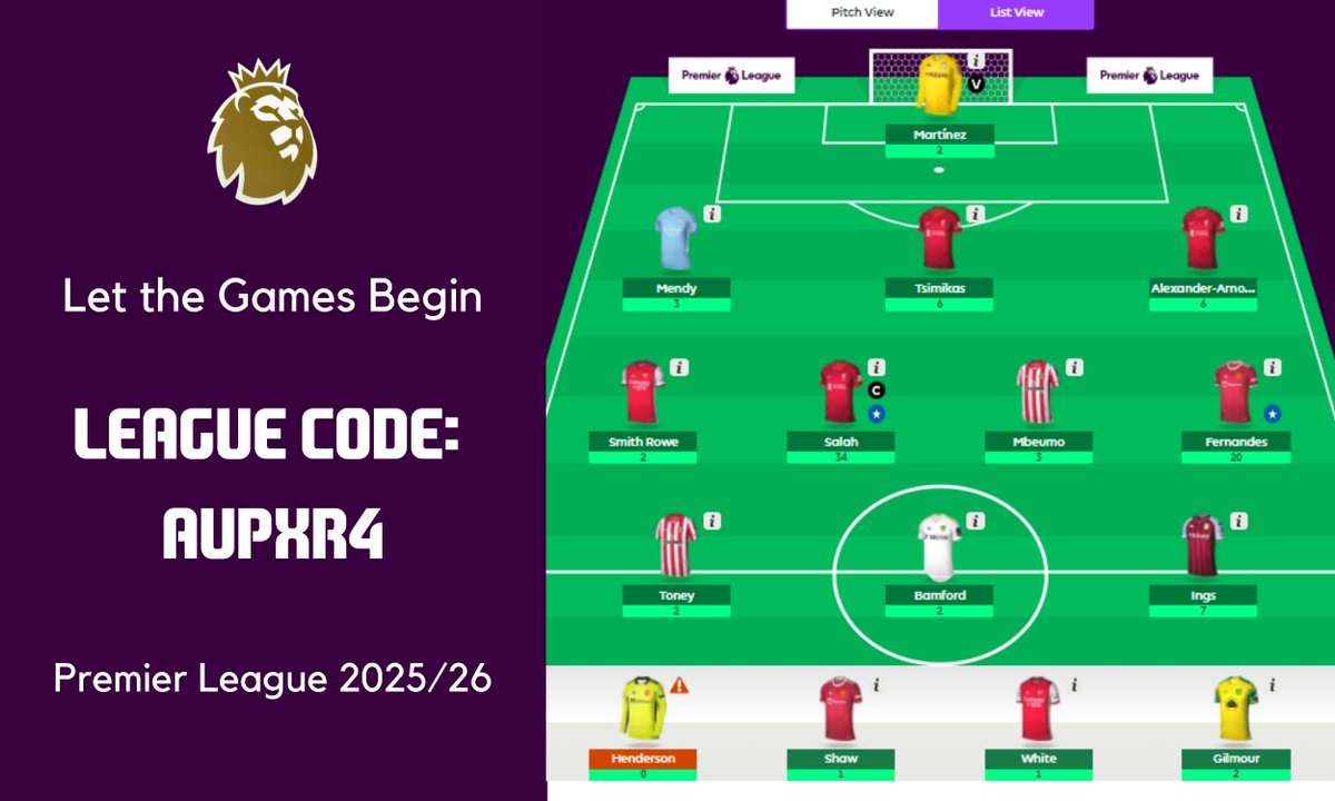 liverpoolfcsyd's tweet image. Join my #FPL League Code: aupxr4
#PremierLeague #FPLCommunity #LFC