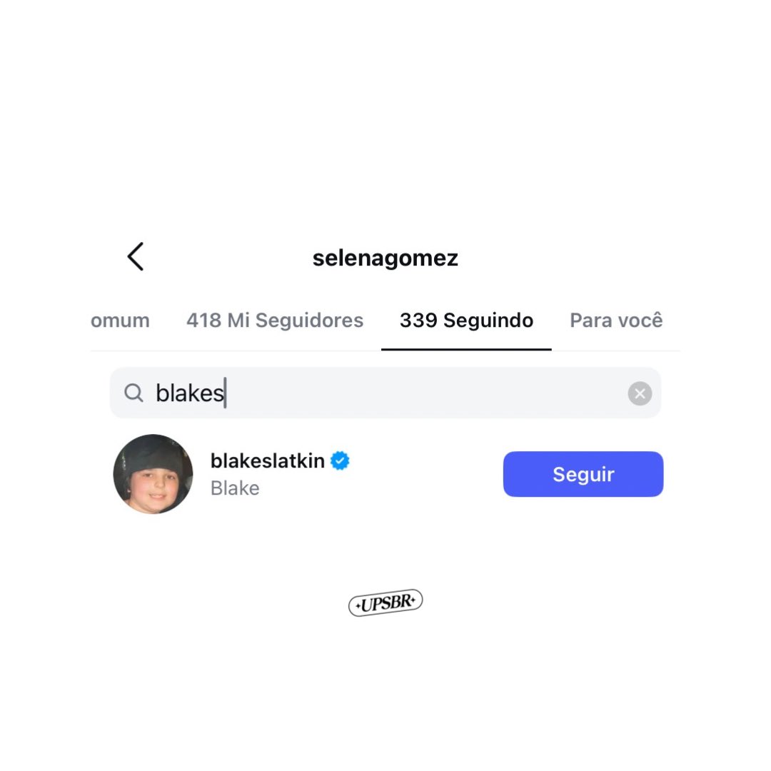 updateselenas's tweet image. Selena Gomez começou a seguir o compositor Blake Slatkin no Instagram.
Ele compôs “Don’t Wanna Cry” e “Don’t Take It Personally” de Selena e Benny Blanco.