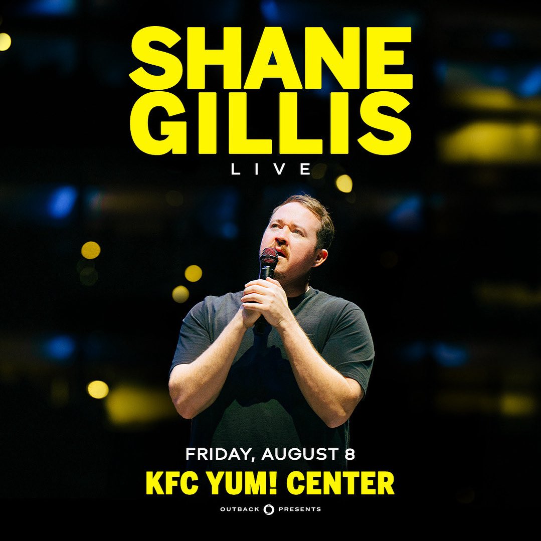 Do502's tweet image. He roasted the crowd at the ESPYs, now he’s gonna annihilate the stage in Louisville. Catch @Shanemgillis 8/8 at the @kfc_yumcenter! t.dostuffmedia.com/t/c/s/304955