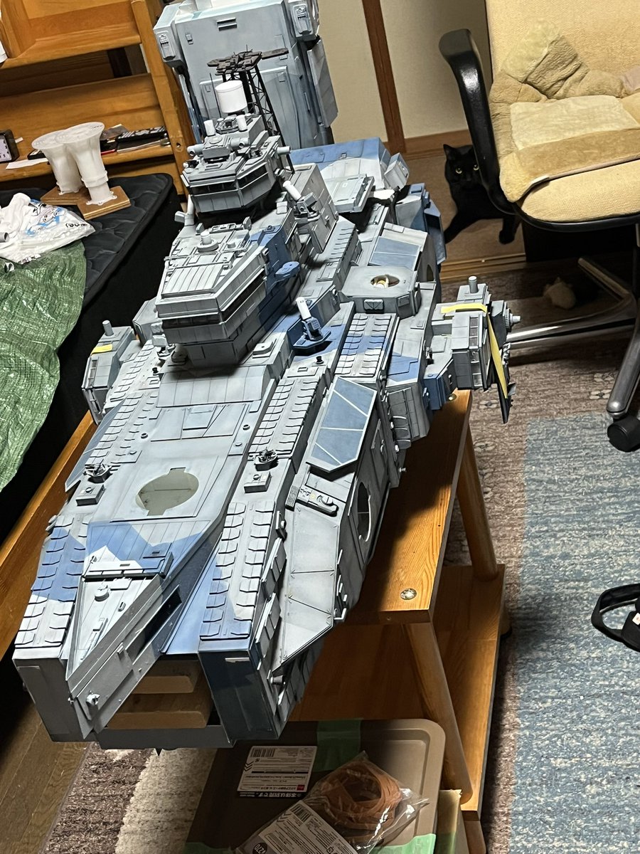 norme002_bear's tweet image. 大規模修繕と一部改装を。あちこちイカれてる.....
#マ艦展
#7/26