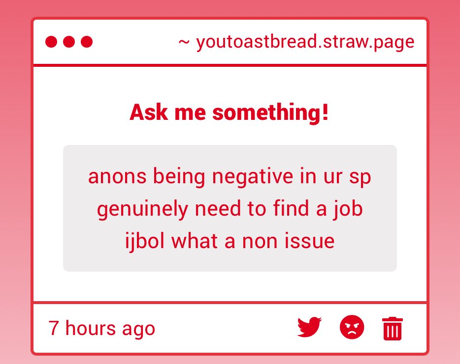 youtoastbread's tweet image. 😭 i never wanna upset people (unless ur a bigot 👎👎) so i just hope that everyone’s fine now :)