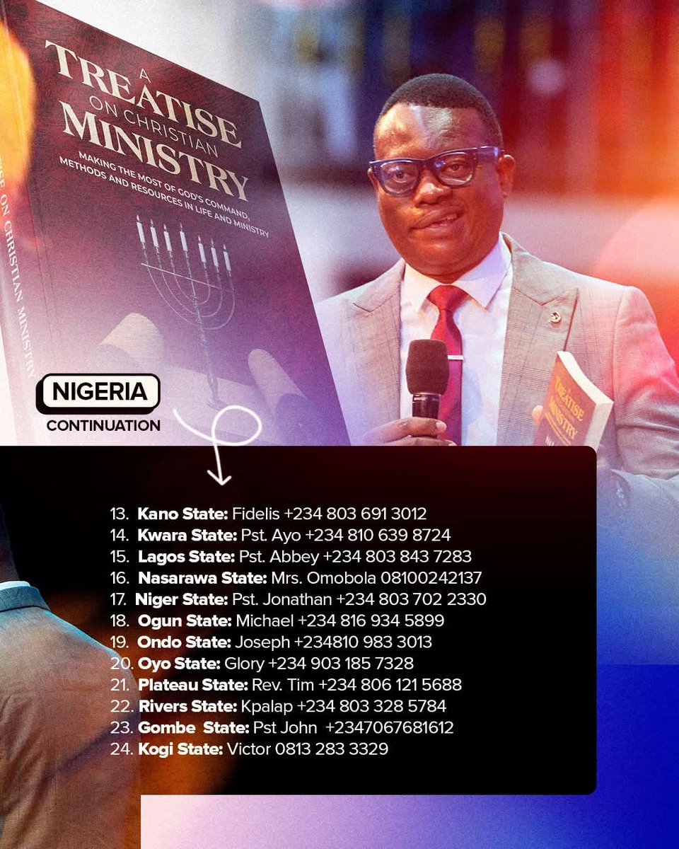 ApostleArome's tweet image. To get copies of all my 8 titles, within and outside Nigeria, kindly check these flyers!
Many blessings!
#ApostleAromeOsayi
#ApostleArome
#AromeOsayi
