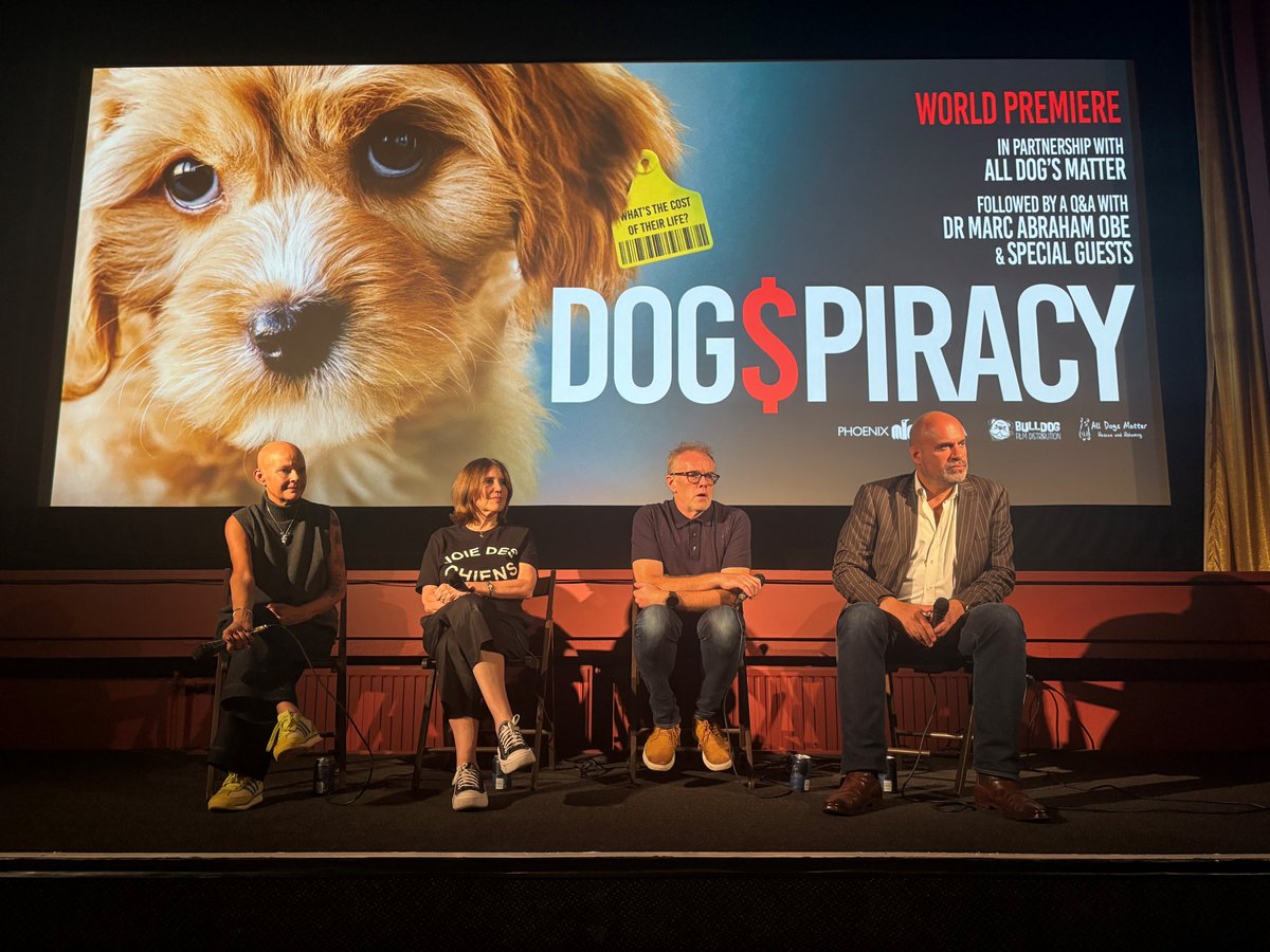 AllDogsMatter's tweet image. Dogspiracy! 🎬 Incredible documentary by @marcthevet exposing the puppy farming crisis in the UK & US. A must watch. ADM rescue Molly even watched the whole premiere with her ear defenders on!
🎟️ dogspiracy.com
#Dogspiracy #AnimalWelfare #EndPuppyFarming
