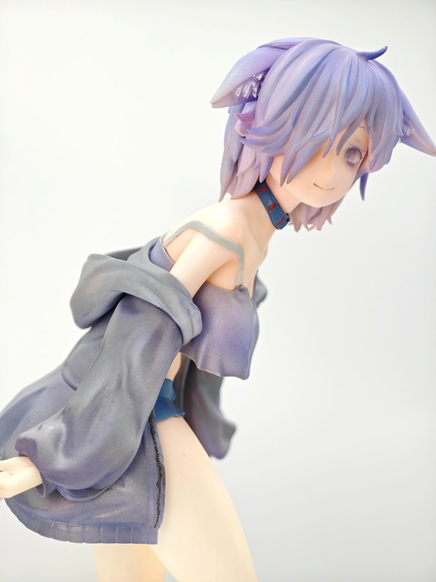 gmkan79's tweet image. 灰儚衣ねこみち、塗りました。数年ぶりのエアブラシ塗装楽しかったー