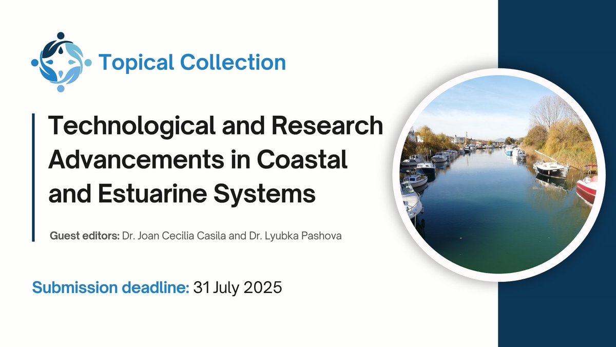 Pensoft's tweet image. You have one week left to submit your manuscripts to this topical collection in our journal @EstuarineMT!
The collection explores sustainable solutions related to coastal and estuarine systems.
Submit here: emt.pensoft.net/topical_collec…