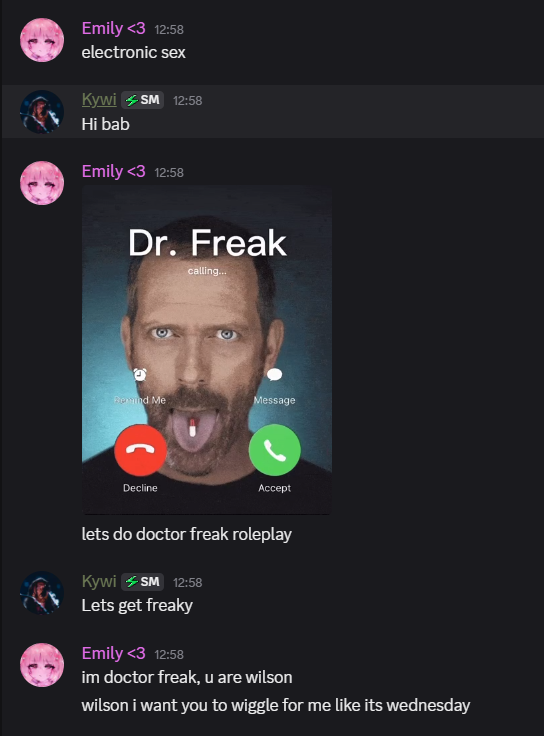 Yeahmilyiguess's tweet image. House MD roleplay best esex