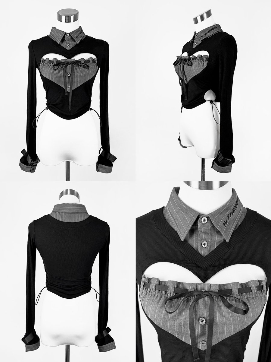 HIDOLATRALTHEODOL 胸開きサイバーニット ブラック F hidolatral